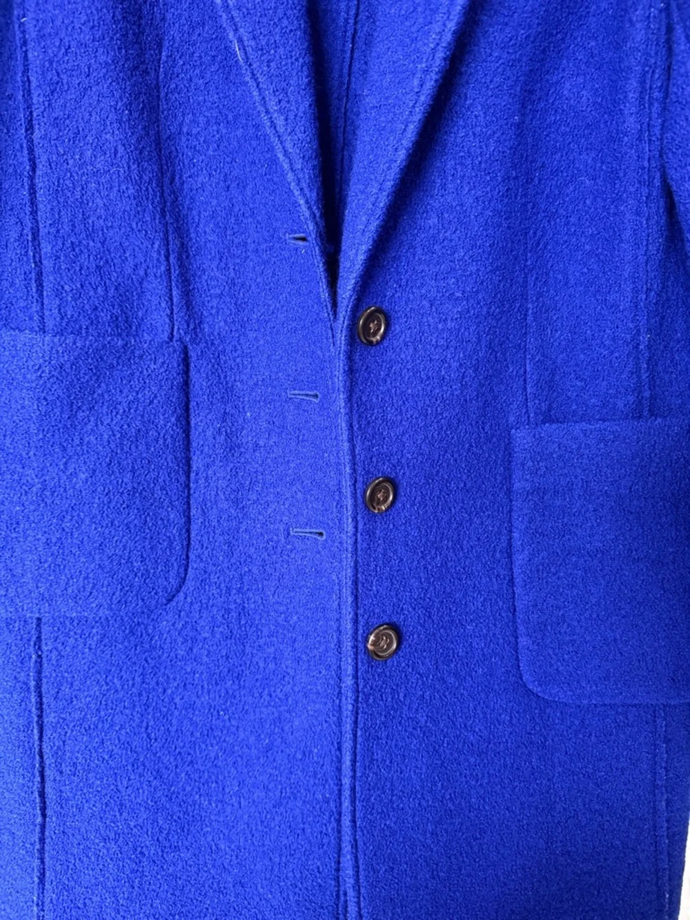 J. Crew Women’s Wool Royal Blue Overcoat - Picture 5 of 7